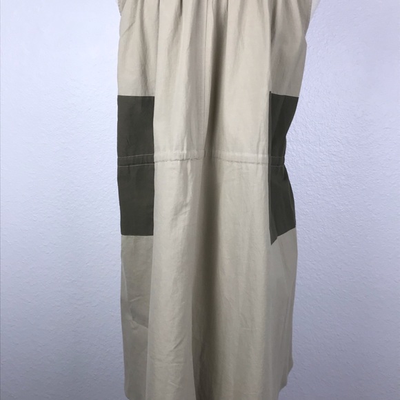 Mo:Vint Color Block Drawstring Shirt Dress D461 - Picture 8 of 8